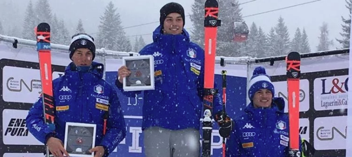 Podio tutto azzurro nel gigante FIS di Alleghe: la squadra C è super con Canins davanti a Franzoni e Della Vite