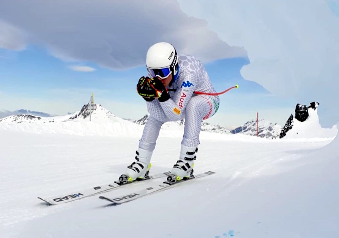 Mattia Cason si prende la prima discesa al Piz Sella: bruciato per un centesimo il francese Caillot