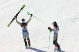 La festa dei norge a chiudere il Mondiale di Cortina. Foss-Solevaag: 