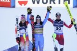 Brignone e quel podio simulato due giorni fa. Holdener raggiante e i complimenti sinceri di Shiffrin a Fede