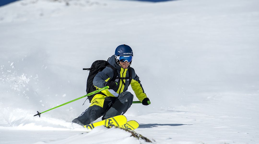 Umberto Genitatti al test di Rossignol Blackops Sender Ti (2022)