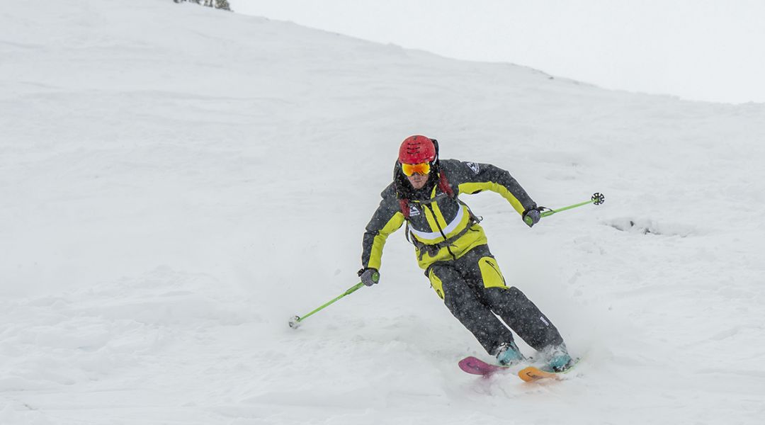 Federico Mezzavilla al test di Elan Ripstick Tour 104 (2023)