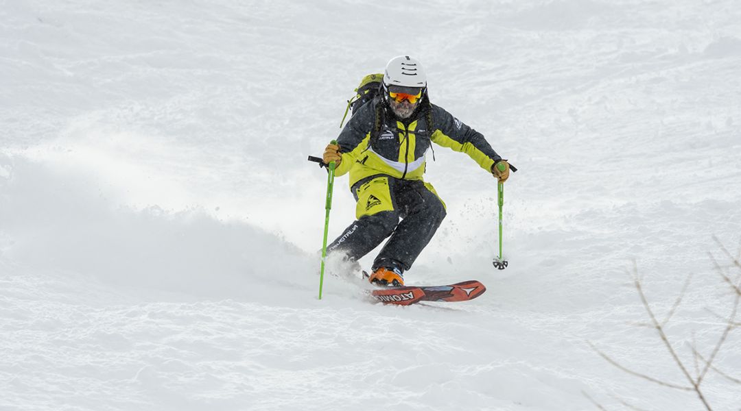 Franz Carrara al test di Atomic Bent 110 (2023)