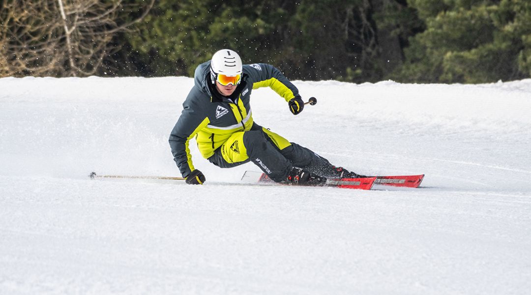 Riccardo Nardelli al test di Atomic Redster G9 Revoshock S (2023)