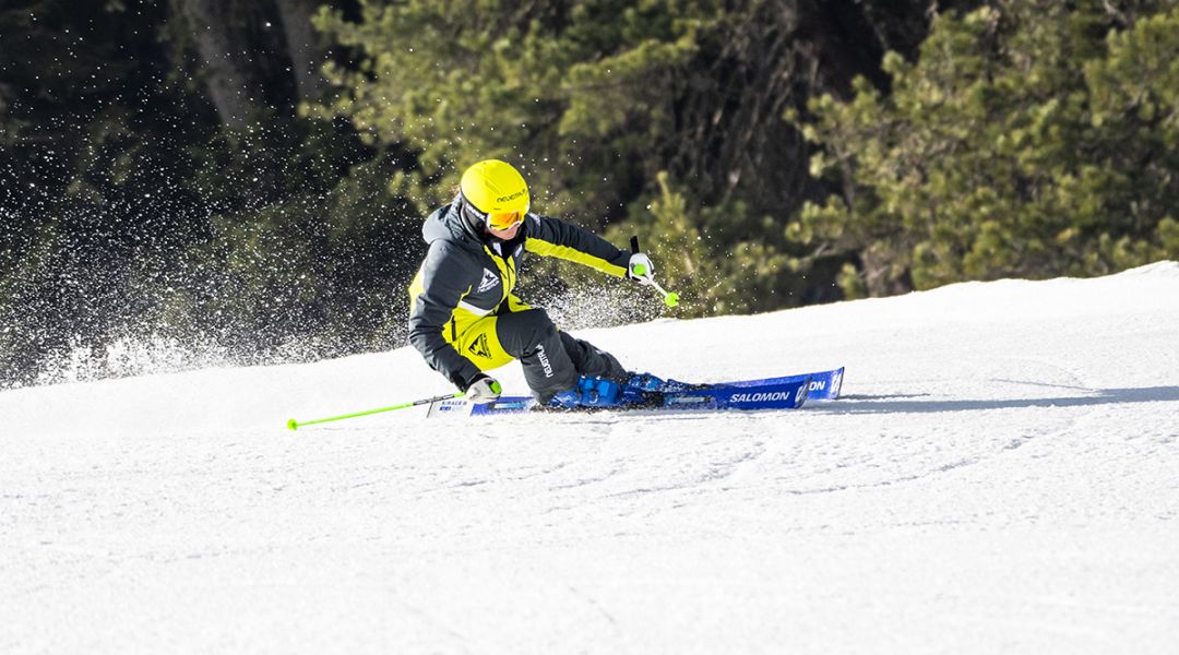 Isabel Anghilante al test di Salomon S/Race GS 12 (2023)