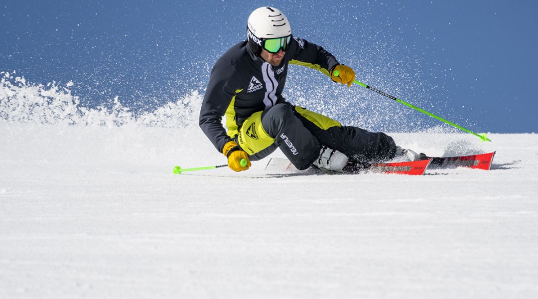 Gianluca Branciaroli al test di Atomic Redster G9 Revoshock S (2023)