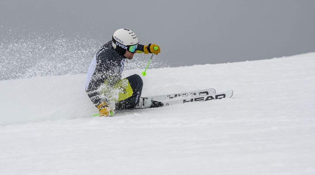 Gianluca Branciaroli al test di Head Worldcup e-GS Rebel Pro (2023)