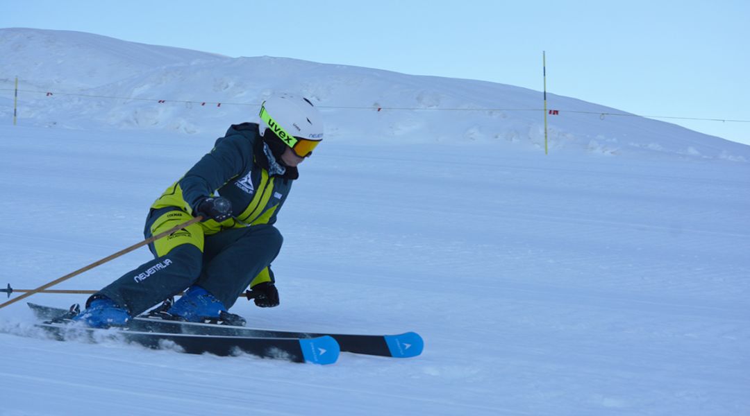 Isabel Anghilante al test di Dynastar  Speed Course Master GS Konect (2022)