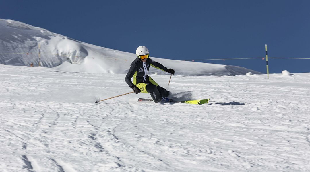 Isabel Anghilante al test di Volkl Racetiger SL Master (2022)