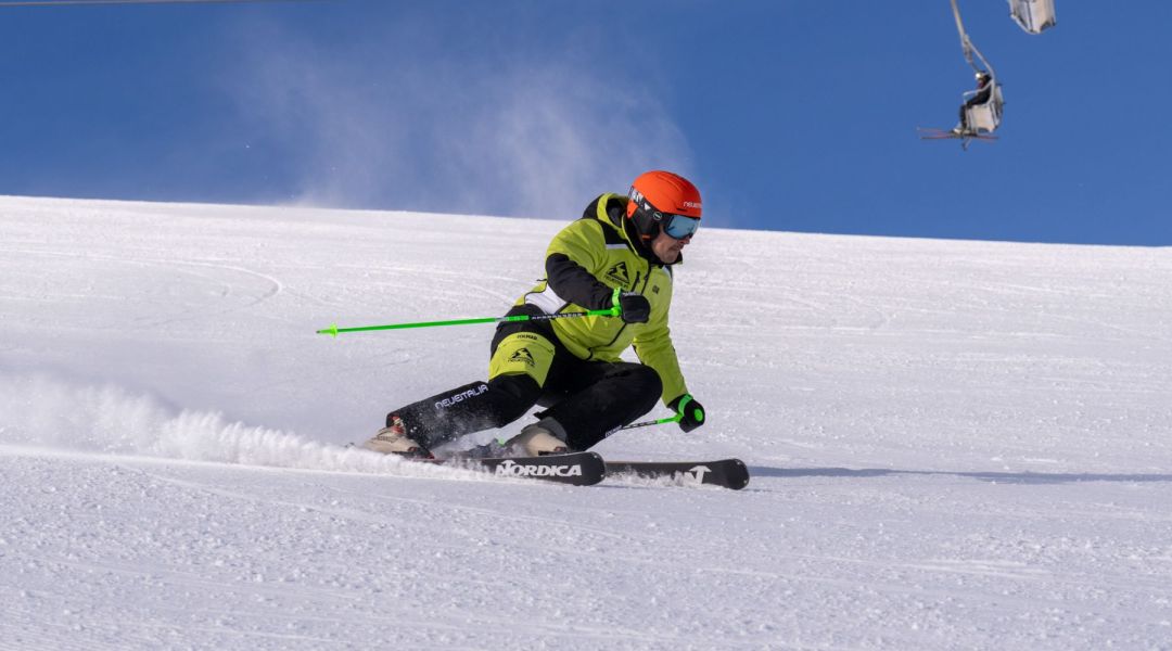 Riccardo Giacomel al test di Dalbello VELOCE SPACE 130 Dual  (2026)