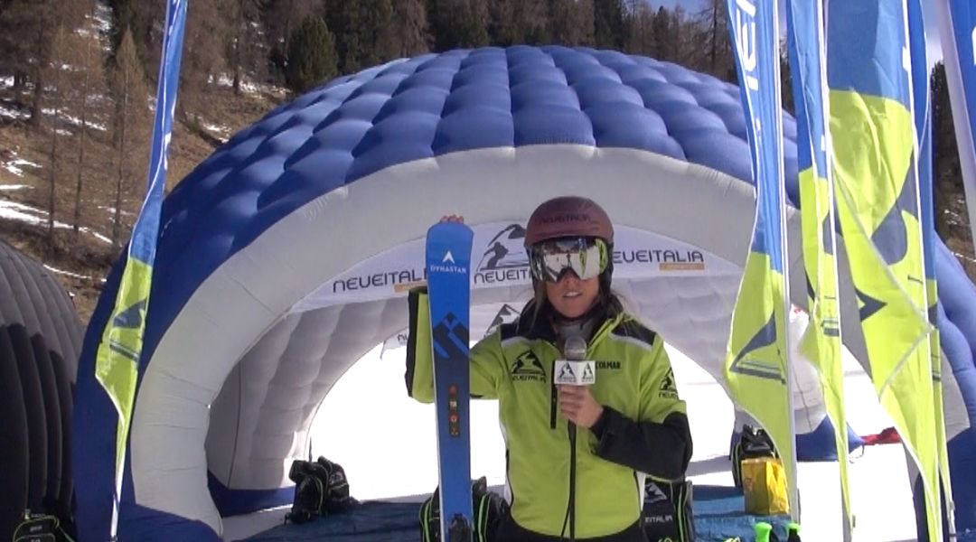 Valeria Poncet al test di Dynastar  Speed Course Master GS Konect (2024)