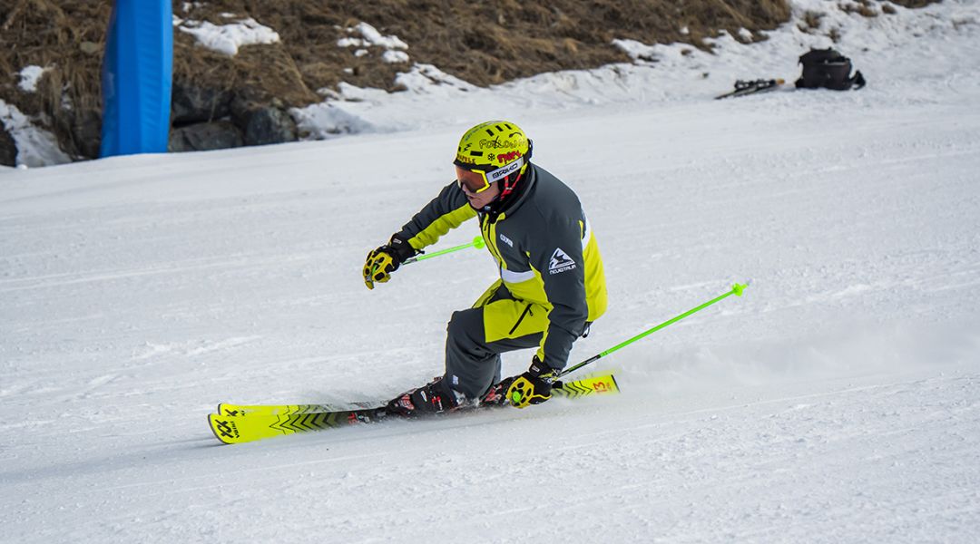 Fabio Della Vedova al test di Volkl Racetiger SL (2023)