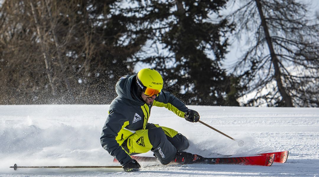 Giordano Magri al test di Volkl Racetiger GS (2023)
