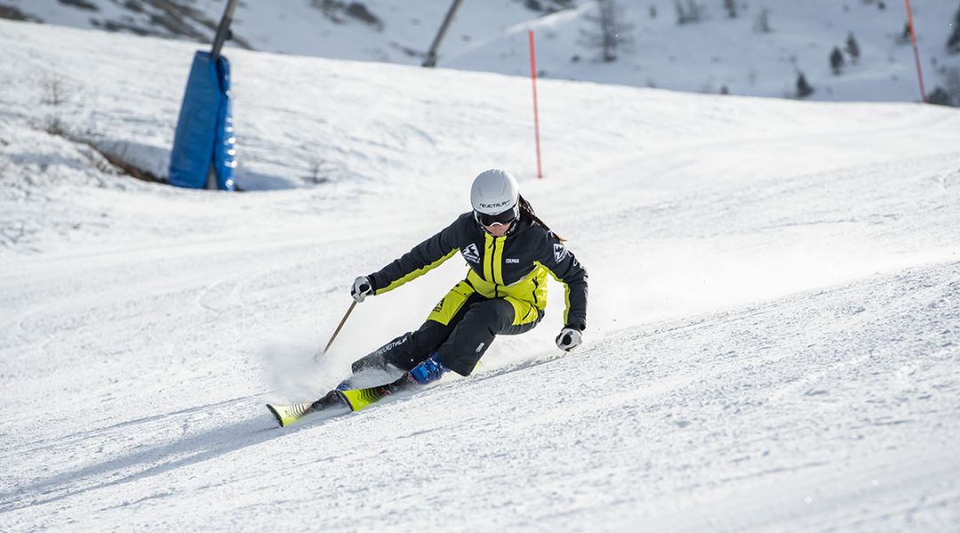 Isabel Anghilante al test di Volkl Racetiger SL (2023)