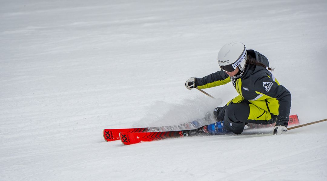 Isabel Anghilante al test di Volkl Racetiger GS (2023)