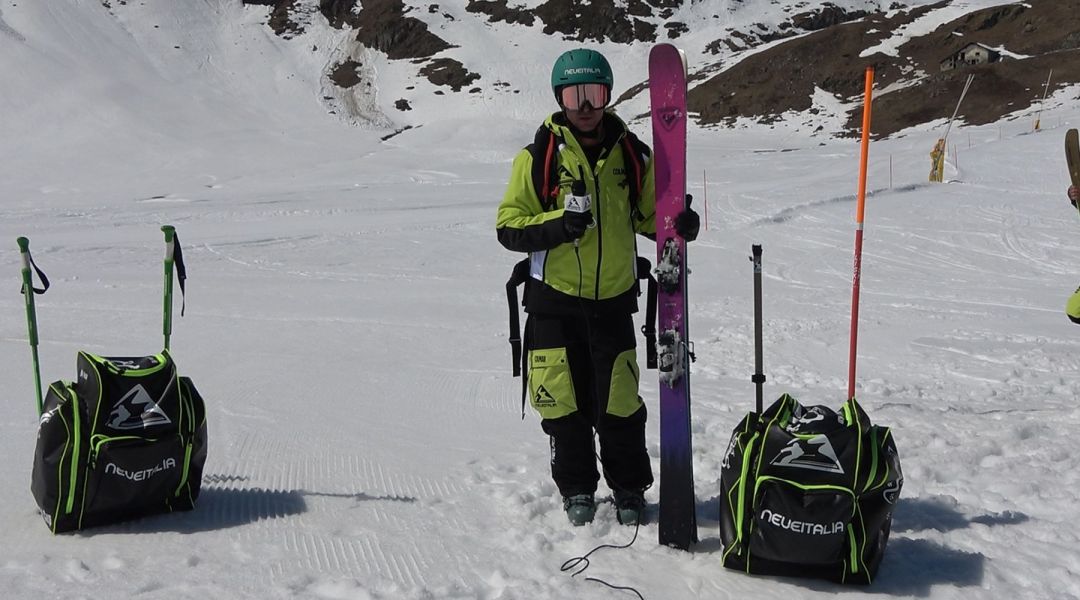 Matteo Lobrano al test di Rossignol Sender Free 100 (2026)