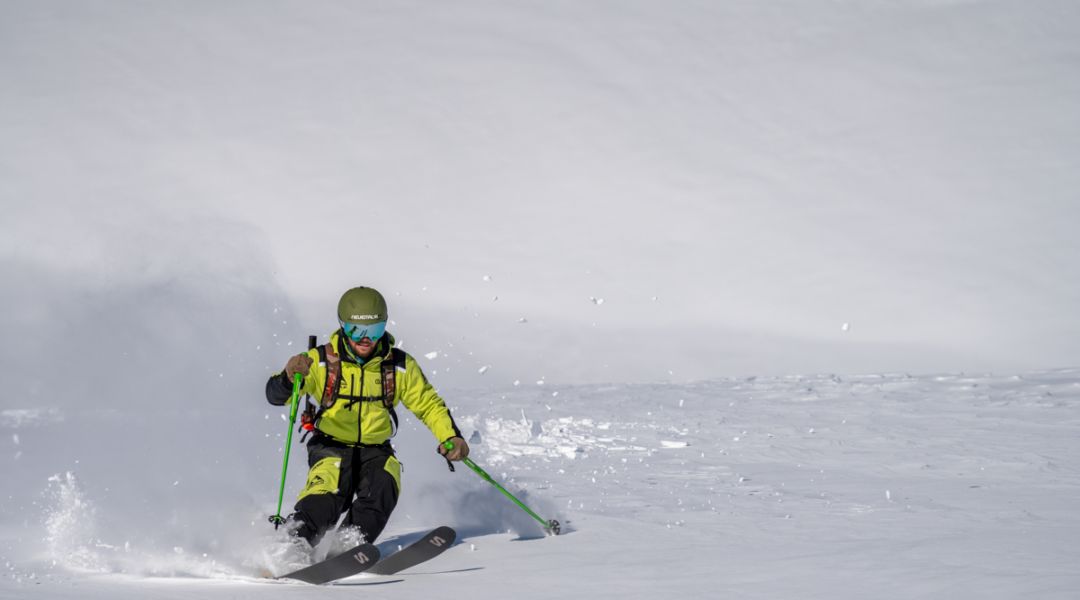 Alberto Magri al test di Salomon MTN Carbon (2024)