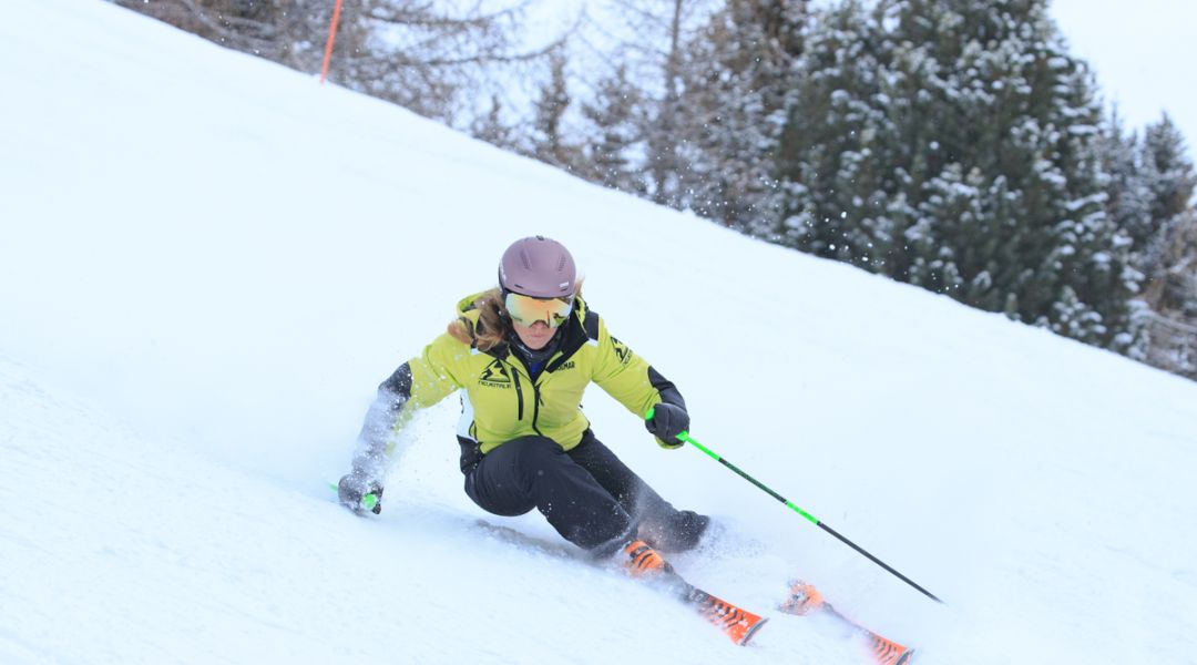 Valeria Poncet al test di Volkl Racetiger GS (2024)