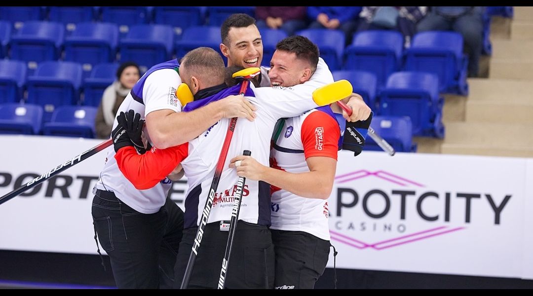 Il Team Retornaz è da sogno: è tris azzurro nei tornei del Grand Slam of Curling, ko anche Edin