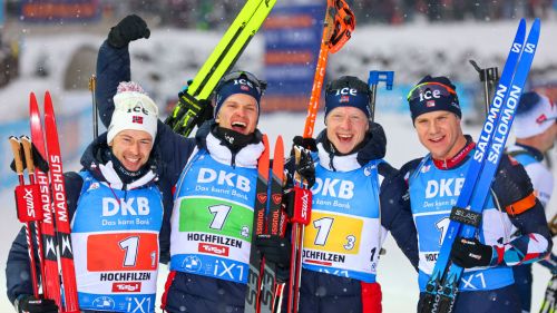 Biathlon: la staffetta maschile è ancora della Norvegia, Italia ottima quinta a Ruhpolding