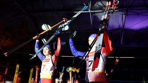 Biathlon: i francesi Julia Simon e Fabien Claude dominano il World Team Challenge nello stadio dello Schalke 04