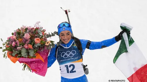 E' una Dorothea Wierer felice dopo l'ultima gara: Bello finire così, lottando ancora con le prime