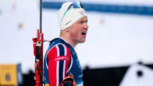Johannes Dale trionfa nella Mass Start. Incubo Giacomel: in testa sta male e deve fermarsi