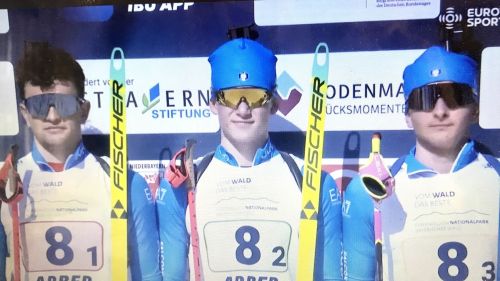 La staffetta maschile italiana è medaglia d'Oro ai Campionati Mondiali di Biathlon Under 19