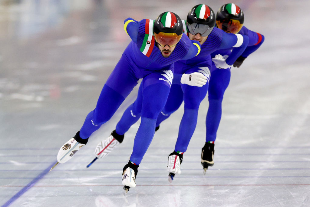 Speed Skating: Mondiali Heerenveen, Italia quarta nella Team Pursuit maschile