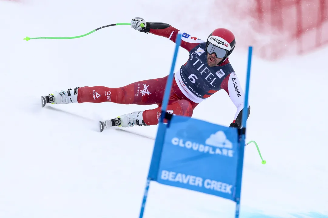 Dipinto indimenticabile di Vincent Kriechmayr in un super-g durissimo sulla Birds of Prey, Paris ancora vicino al podio