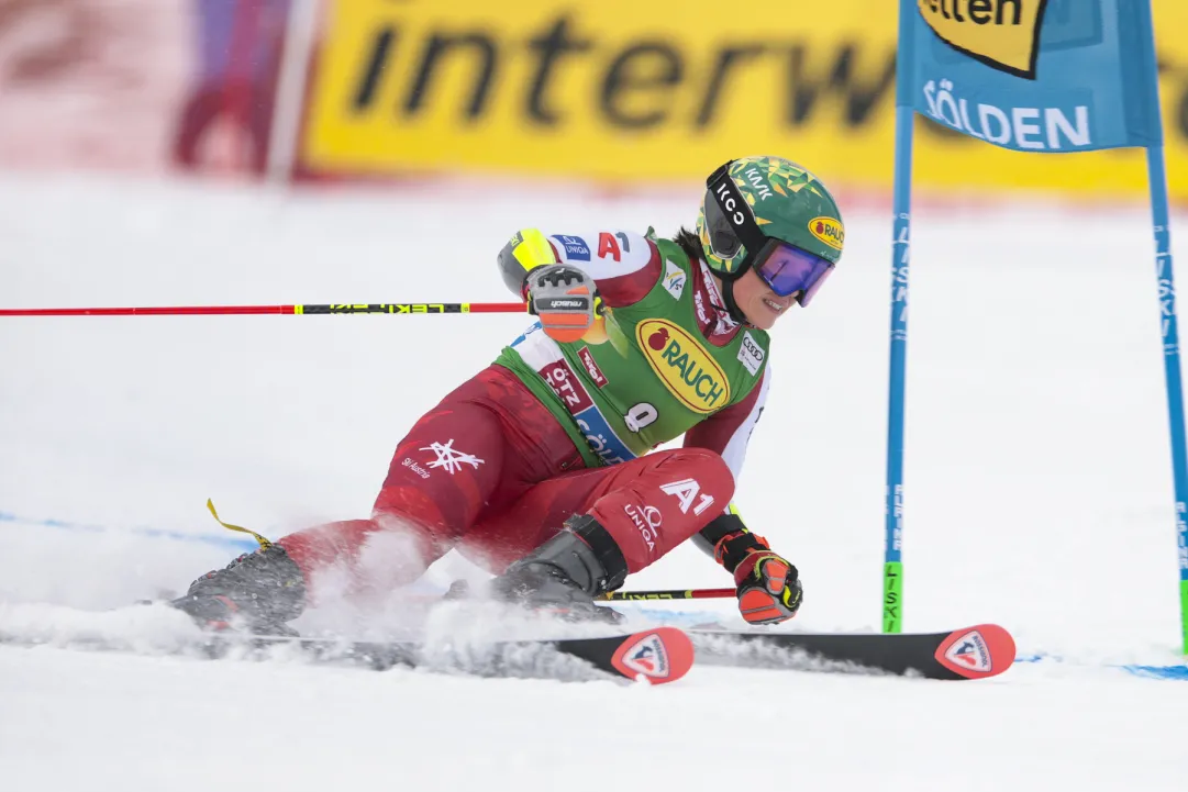 Julia Scheib impressionante nella 1^ sul Rettenbach, l'Austria sogna: Goggia