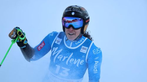 E' un buon rientro in discesa per Brignone, nella prova accorciata a Crans-Montana comanda Nina Ortlieb
