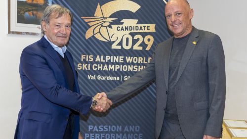 Federico Secchi e Marco Majori al K2 per la 1° discesa italiana con gli sci.