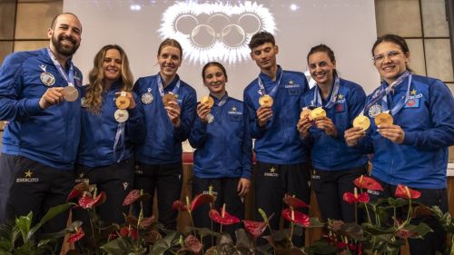 Al Castello Jocteau di Aosta una splendida premiazione dell'Esercito per i medagliati ai Giochi Olimpici