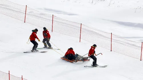 La stagione di Rok Aznoh è finita dopo il terribile volo sulla Birds of Prey, ma per fortuna c'è solo un danno al ginocchio