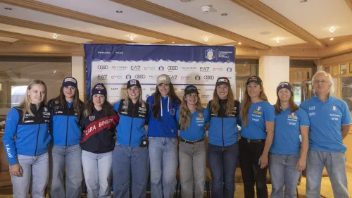 Goggia al via con il n° 16 guida una nazionale inedita: Sono cresciuta in gigante, un pensiero a Marta e Fede