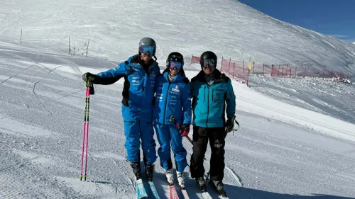 Eccola, Marta Bassino per la prima volta sugli sci dopo 5 mesi: nella sua Limone Piemonte il ritorno in pista