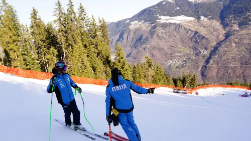 A Courchevel esiste l'incognita meteo, alle 11.00 il super-g recupero di Garmisch: sono 9 gli azzurri attesi