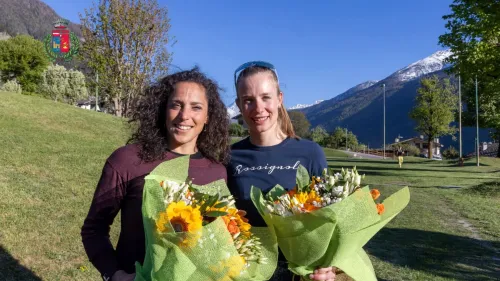 La Salle celebra i suoi gioielli: Federica Brignone e Michela Carrara accolte dal Comune. Grazie di cuore