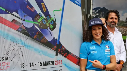 La Thuile, l'emozione di Brignone per la sua cabina della funivia DMC: Un sogno per ogni sciatore