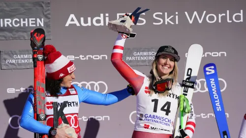 Brignone tra... Huetter e Schmidhofer: che ospitata di Fede nel podcast inventato dalle campionesse austriache