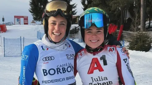 Che bello rivederti in pista: le parole di Scheib per Brignone dopo l'allenamento assieme sulla Erta