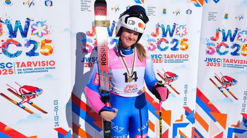 Grande 1^ manche di Collomb nel gigante iridato di Tarvisio: Giorgia è seconda, Sue Piller fa il vuoto