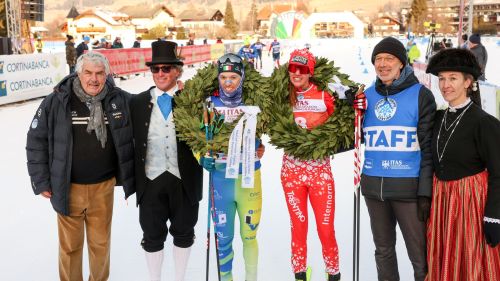 Armellini al photofinish per l'apertura in classico della Dobbiaco-Cortina, poi i timbri di Compagnoni e Kettunen