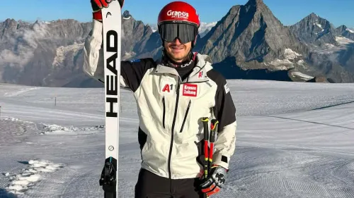 Stefan Eichberger è tornato: 225 giorni dopo il crac al crociato sulla Saslong, eccolo in pista a Zermatt