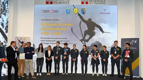 Da Piero Gros a Laura Pirovano, gli sportivi delle Fiamme Gialle celebrano i 100 anni al Salone del Libro