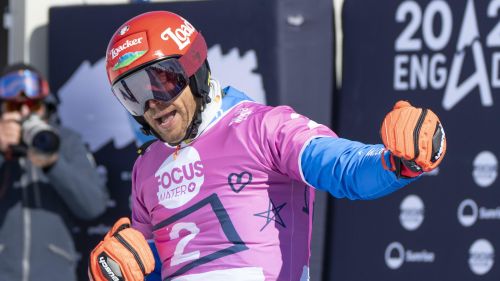 Capitan Fischnaller, che beffa a Rogla: Lee lo batte di centimetri, ma &egrave; doppio podio azzurro con Caffont