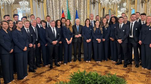 Incontro molto speciale per gli azzurri della neve al Quirinale. Goggia: Orgogliosi dei valori del nostro Paese