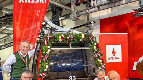 Ecco la gondola per il nuovo re della Streif, Giovanni Franzoni! Il bresciano &egrave; tornato a Kitz per la tradizionale cerimonia
