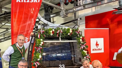 Ecco la gondola per il nuovo re della Streif, Giovanni Franzoni! Il bresciano è tornato a Kitz per la tradizionale cerimonia